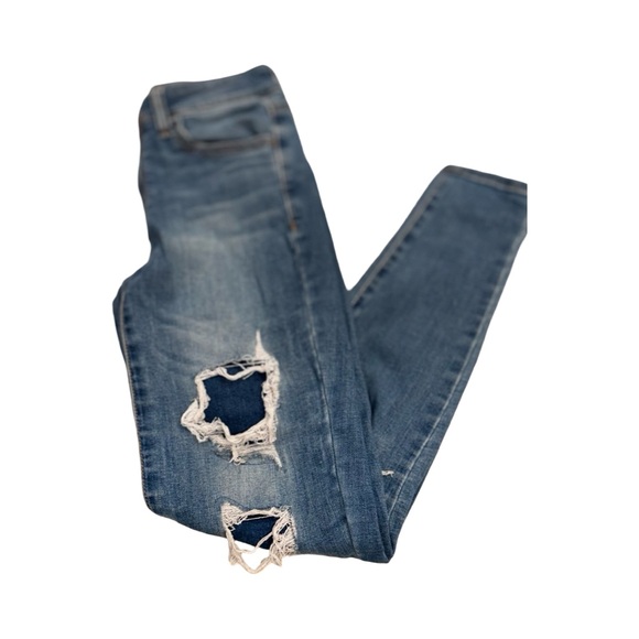 SO Blue Distressed Skinny Jeans - Picture 8 of 9